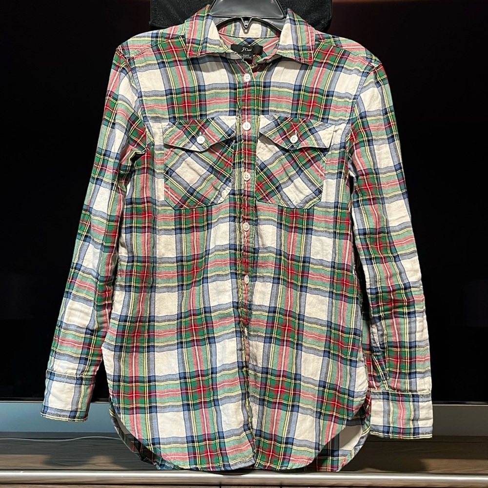 J. Crew Women’s Multicolor Plaid Shirt
